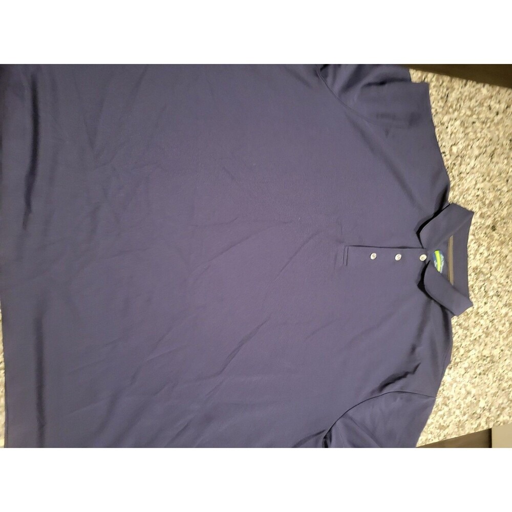 Ben Hogan‎ Polo Shirt Mens 3XL Performance Short Sleeve Navy Recycled Polyester